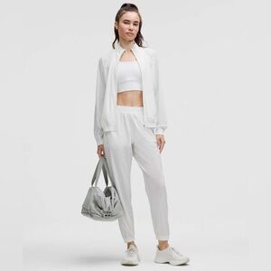Lululemon Adapted State Perforated High-Rise Joggers White